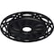 Ekena Millwork Loera Ceiling Medallion (Fits Canopies up to 6 1/4"), 26 5/8"OD x 4 1/2"ID x 1 3/8"P, Steel Gray CM26LOSGS - alternate 2